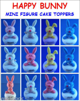 HAPPY BUNNY NEW MINI FIGURE DIORAMA CHARACTER JIM BENTON HOT TOPIC