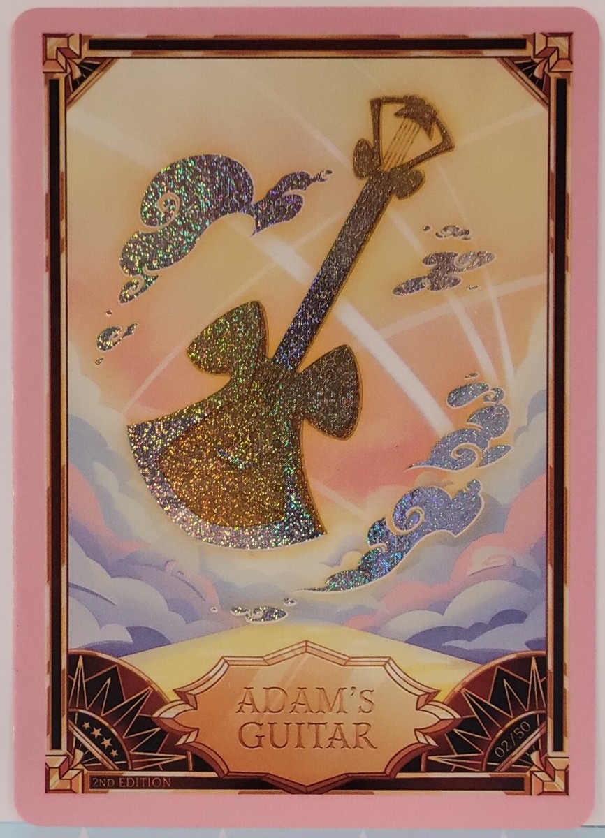 Adam's Guitar Hazbin Hotel Trading Card PINK FOIL 2nd Edition 02