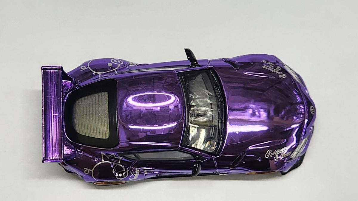 Chase 1:64 Pop Race Toyota GR Supra Pandem Purple Chrome Tokyo