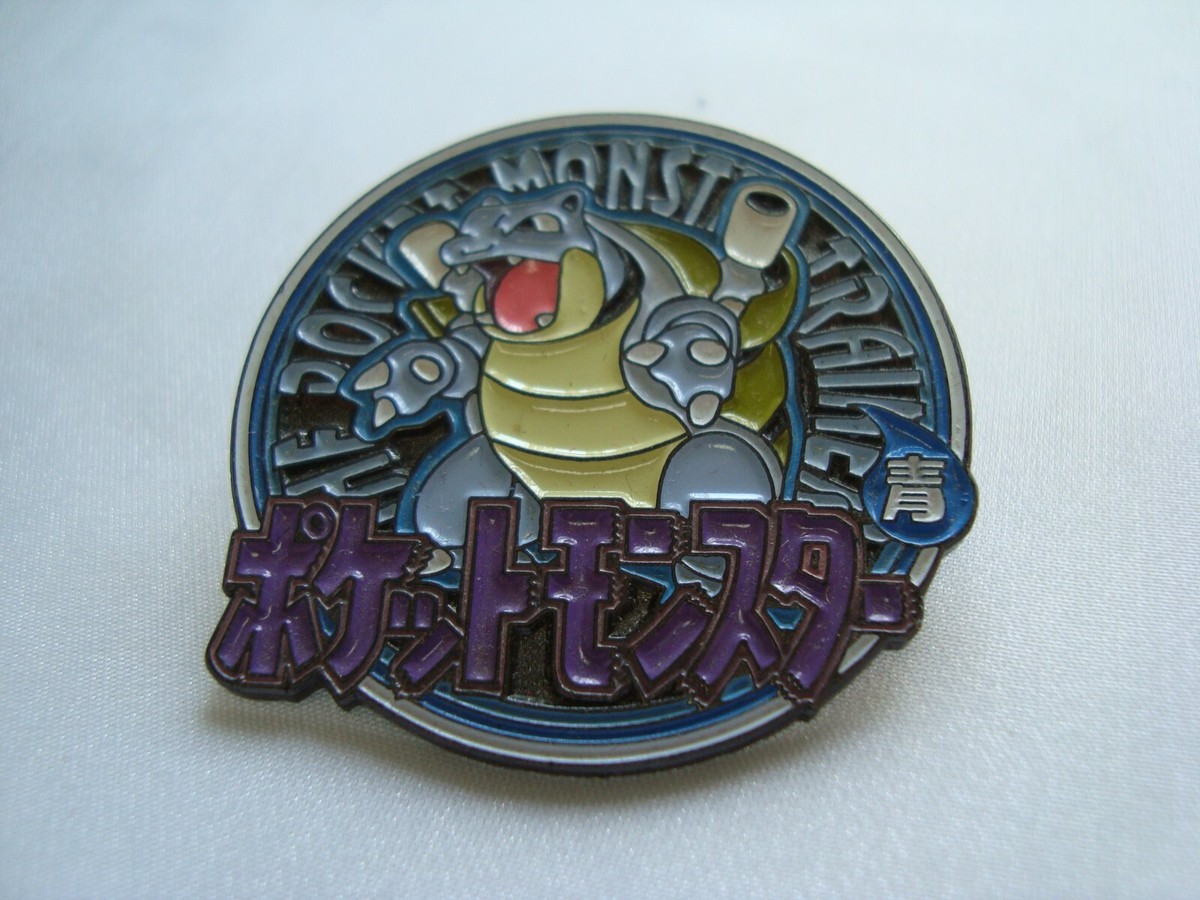 Pokemon 2000 Millennium Metal Pin Badge Blastoise Lugia Pikachu