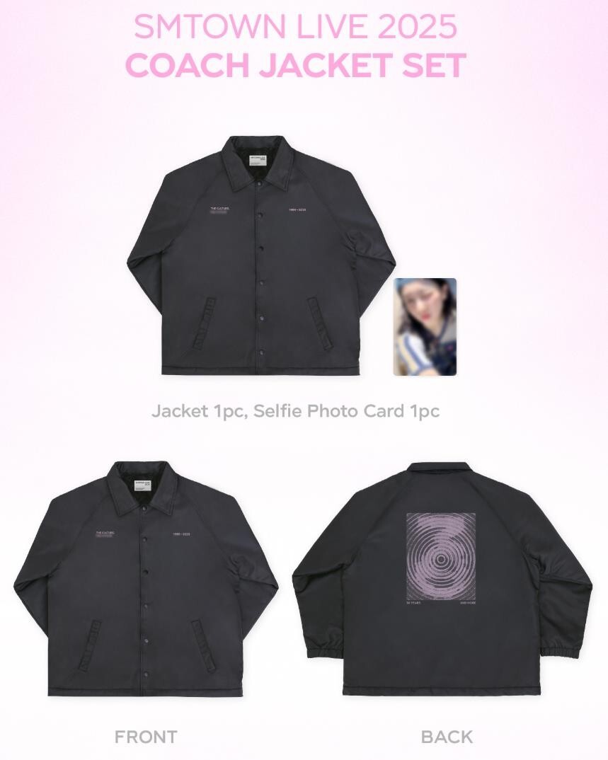 SMTOWN LIVE 2025 OFFICIAL GOODS RED VELVET COACH JACKET SET +