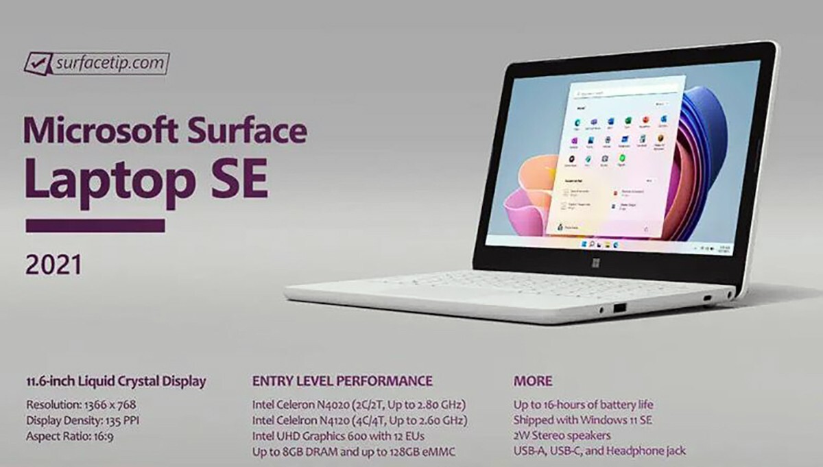 Microsoft Surface Laptop SE 11.6