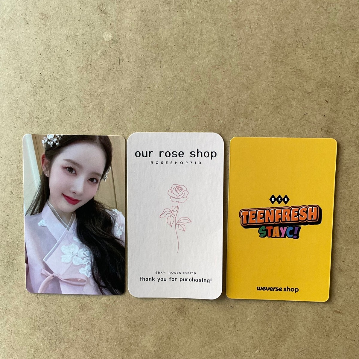 STAYC Teenfresh Official Weverse Shop Lucky Draw LD Photocard