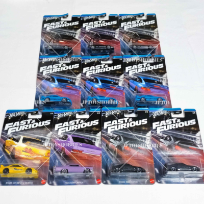 Hot Wheels Fast & Furious Theme Assortment Racing Set of 10 HNR88