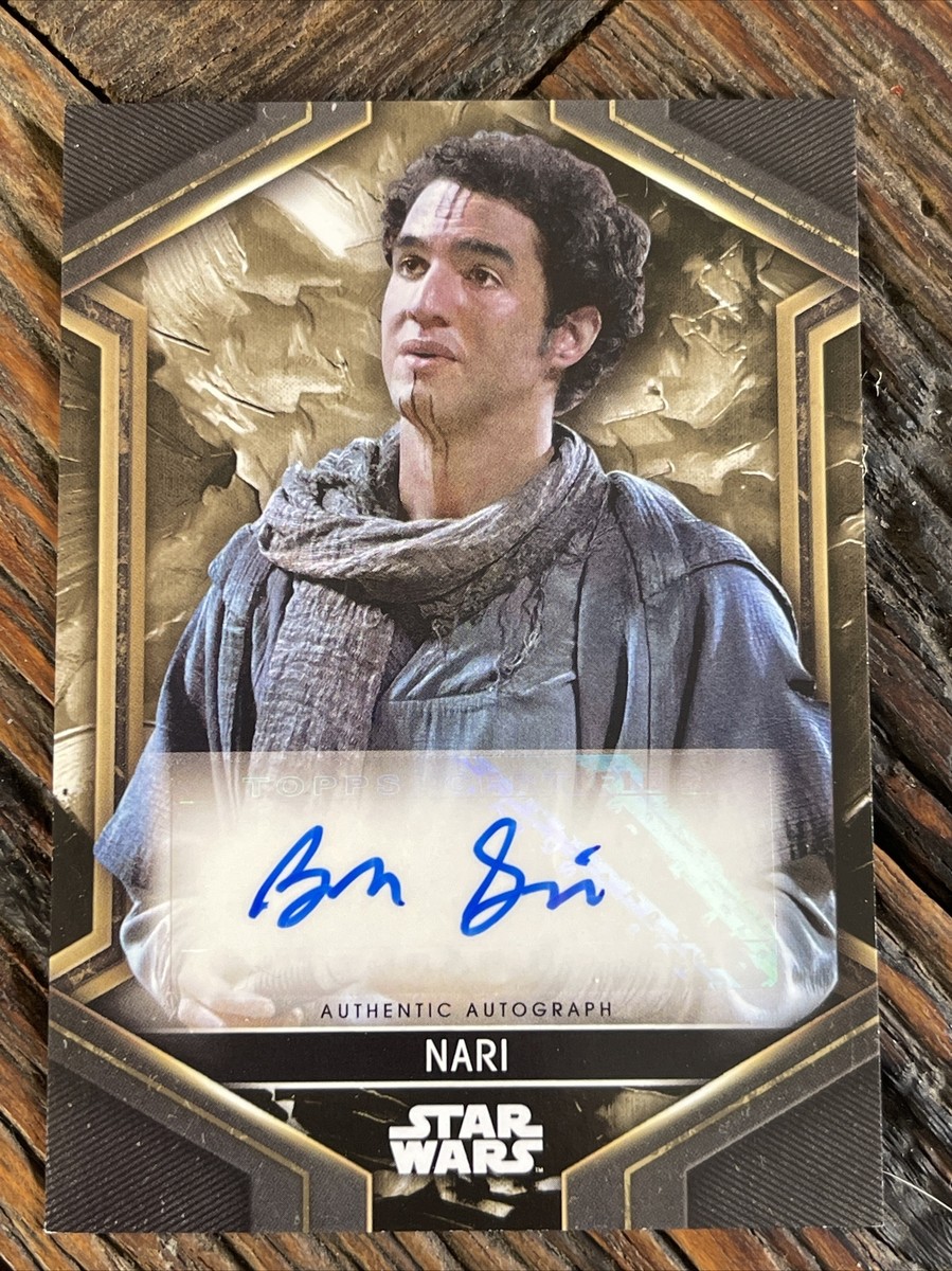 BENNY SAFDIE as NARI - AUTO - SIGNATURE - 2023 TOPPS STAR WARS OBI