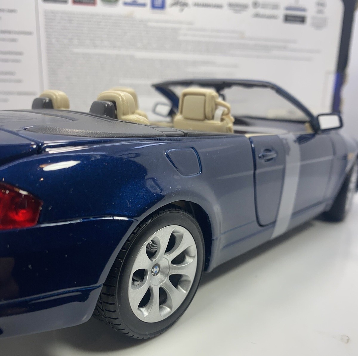 MAISTO 1/18 Scale BMW 645Ci “BLUE VERSION” | eBay