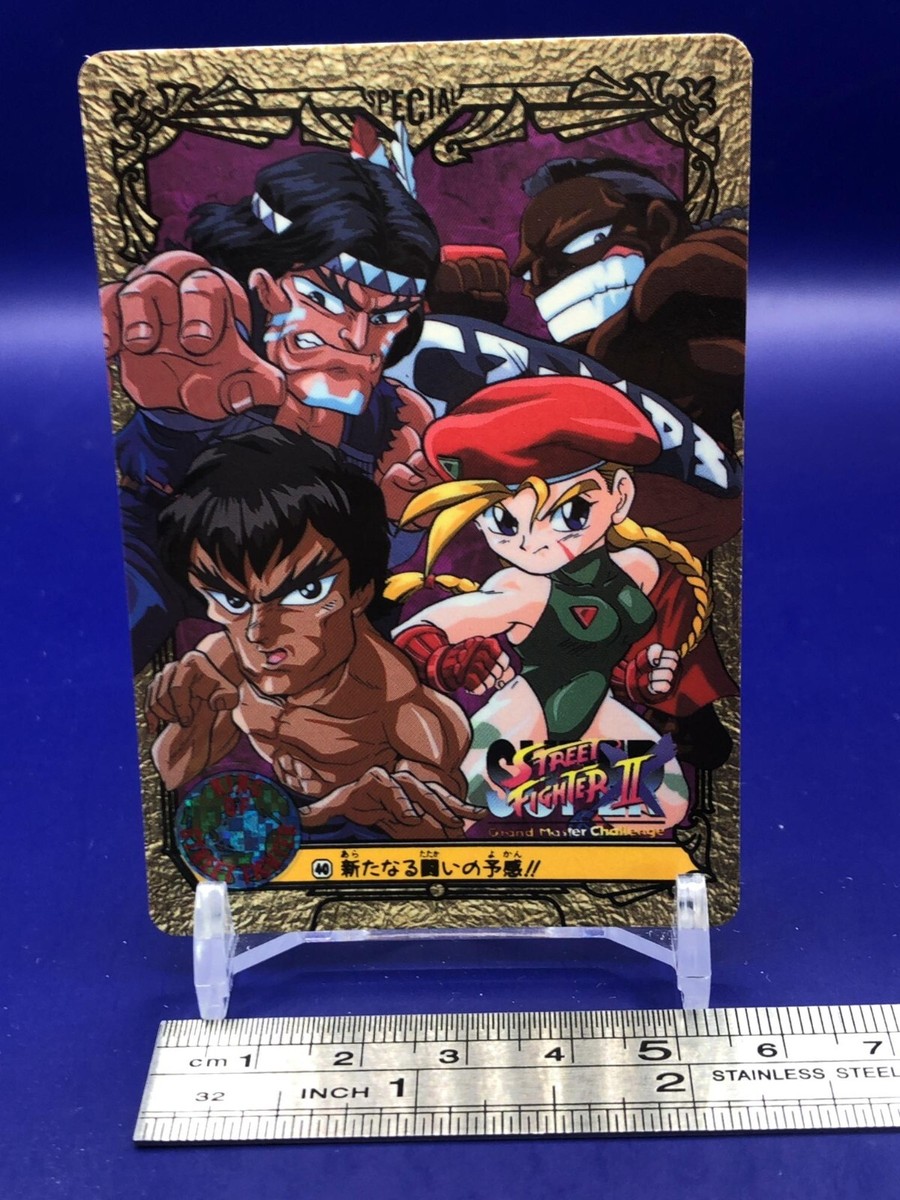 M.Bison Vega Balrog Sagat 41 Street Fighter 2 Card Bandai 1994