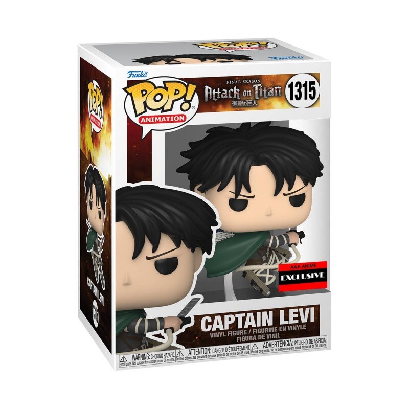 Funko Pop Attack on Titan Captain Levi Figure (AAA Anime Exclusive