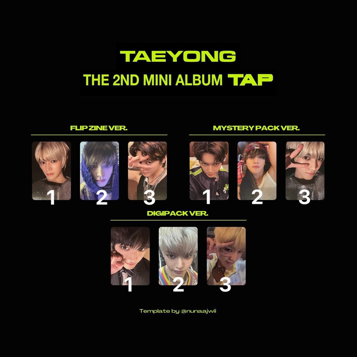 NCT 127 TAEYONG THE 2ND MINI ALBUM TAP OFFICIAL PHOTOCARD ALBUM | eBay