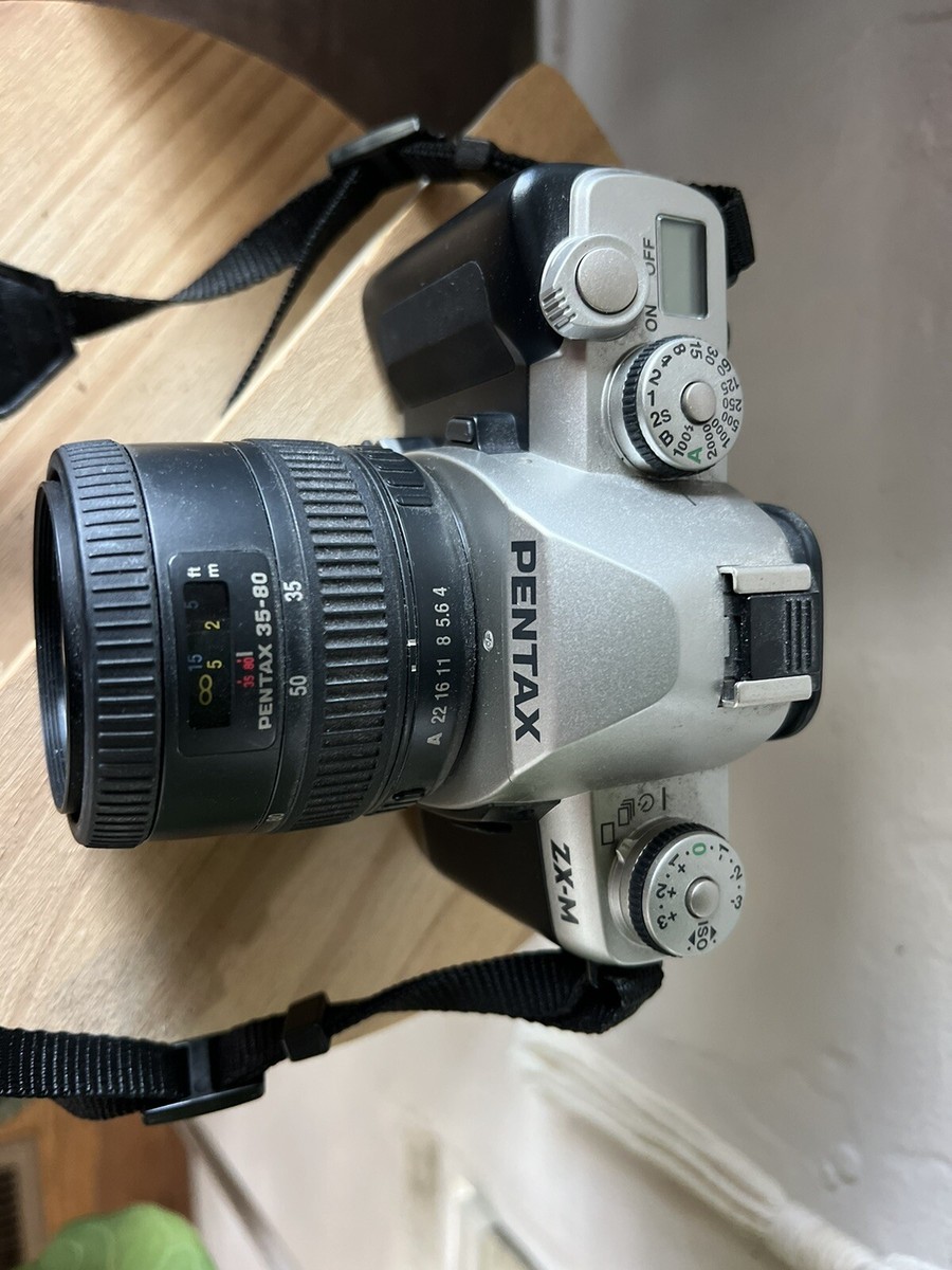 Vintage Pentax ZX-M 35mm Film Camera with lens & strap, not tested
