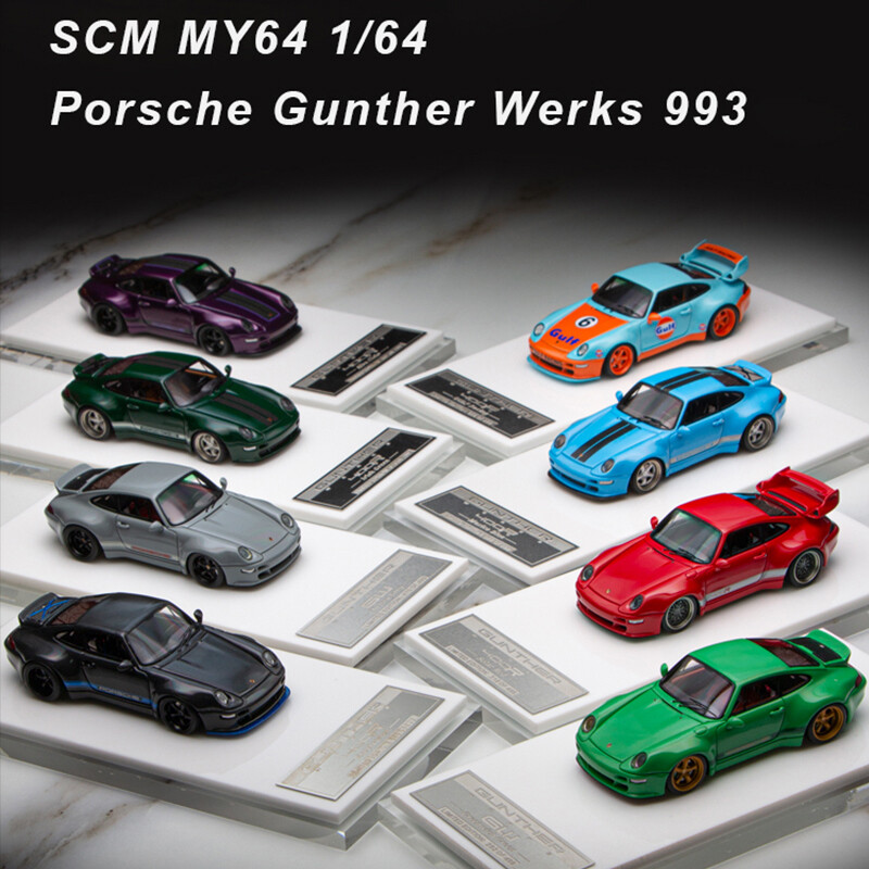 SCM MY64 1:64 Porsche Gunther Werks 993 400R Ducktail GT Limited