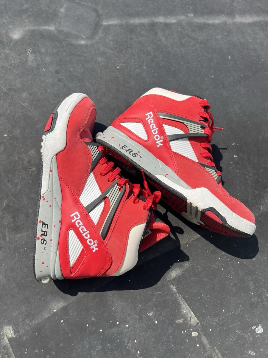 Size 8.5 - Reebok Pump Omni Zone Retro Red Black | eBay