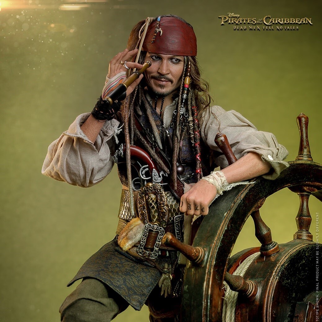 1/6 Pirates of the Caribbean Captain Jack Sparrow Deluxe Fig Hot