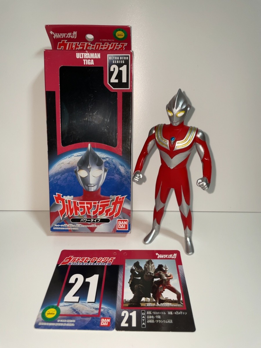 USED B566 Ultra Hero Series 21 Ultraman Tiga power type With Box