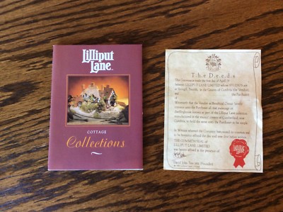 Lilliput Lane Village The Chocolate House 1992 Signed /Original