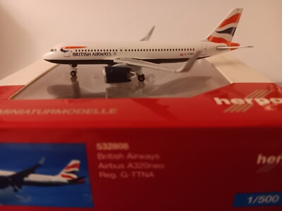 1:500 Herpa Wings British Airways A 320 Neo | eBay