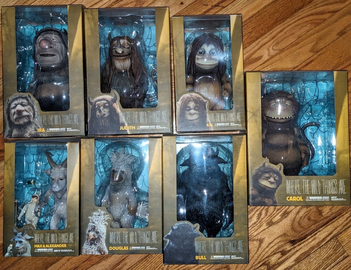 Medicom Toys WHERE THE WILD THINGS ARE Full 7 Piece Collectible