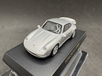 Kyosho 1/64 Porsche collection 911 Turbo 993 1995 silver diecast