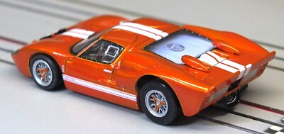 AFX Ford GT40 Mark II Mega G+ HO Slot Car - Orange Limited Edition