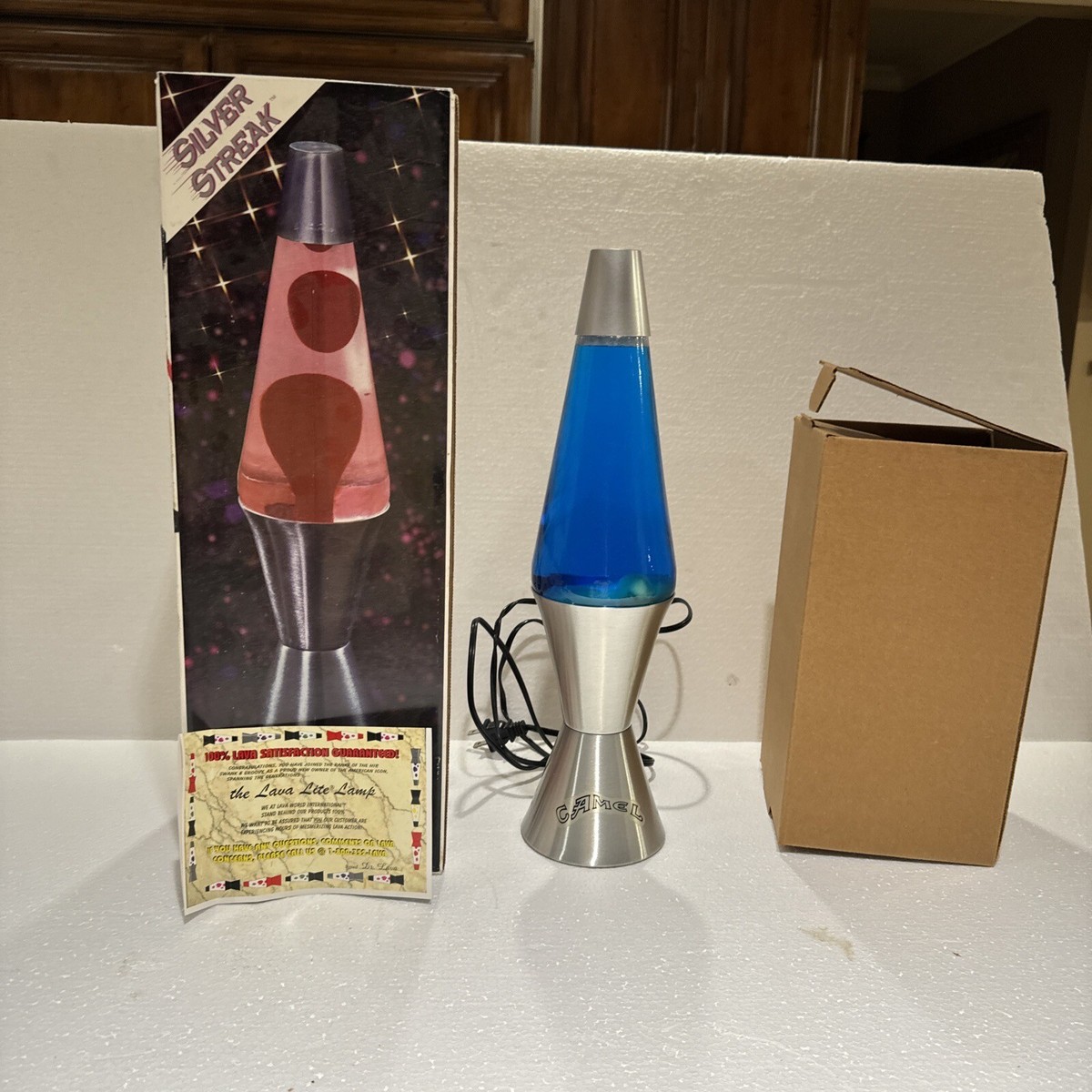 1996 Lava Lite model 8603 Silver Streak Series Lava Lamp -blue | eBay