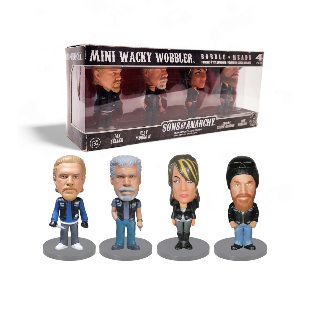2014 Collectible Funko Sons of Anarchy Mini Wacky Wobbler 4-Pack