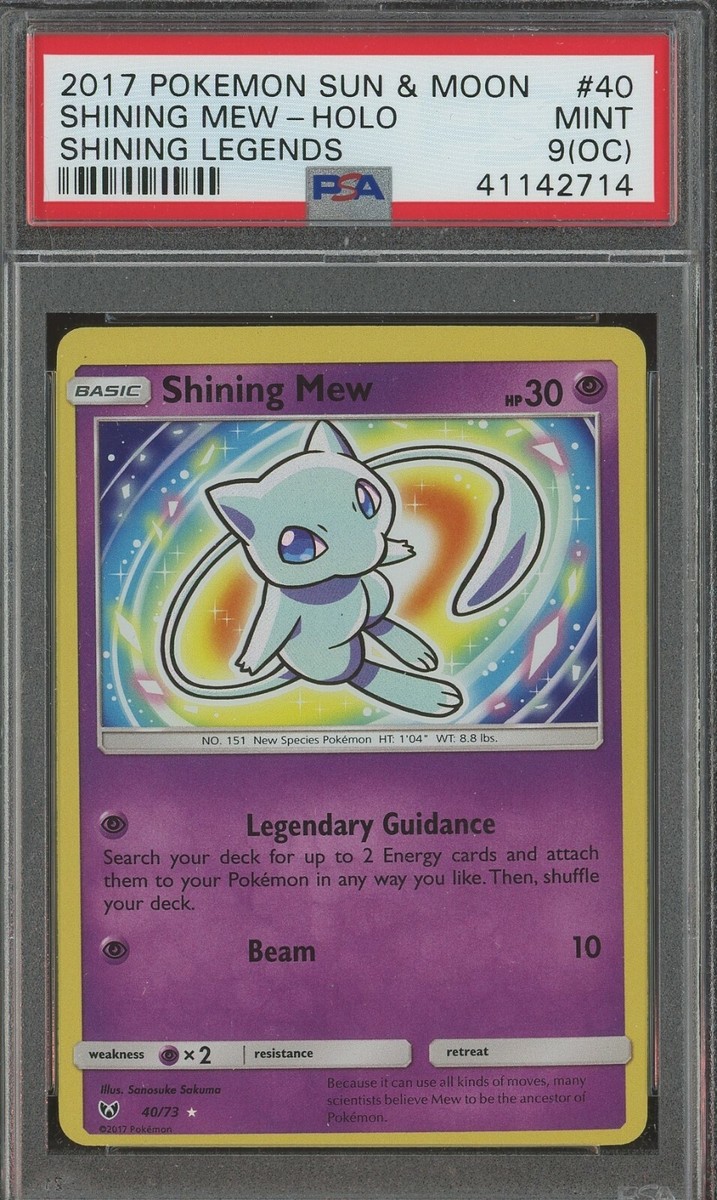 Pokemon Shining Mew Holo 40/73 PSA 9 (OC) MINT Grade Legends