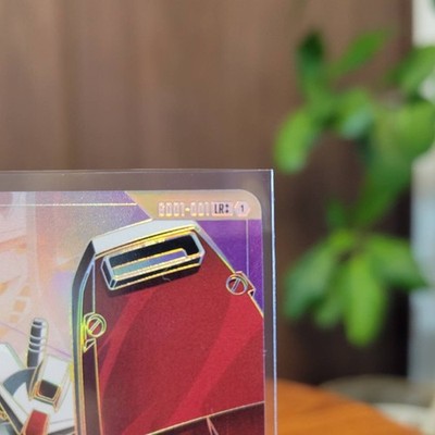 Gundam Card Game Gundam GD01-001 LR++ & Resource R-002 C++ set