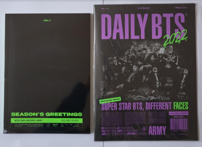 BTS SEASON'S GREETINGS 2022 Photobook + tatoo stickr PhotoCard ID