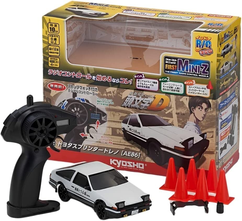 Kyosho 66601L AE86 RC Car First MINI-Z Initial D Toyota Sprinter