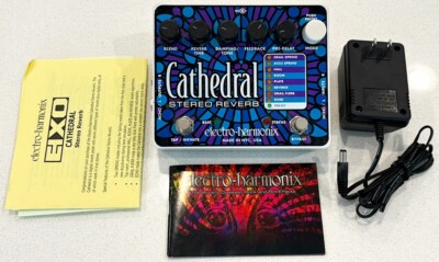 Electro Harmonix Cathedral Stereo Reverb Guitar Effects Pedal +