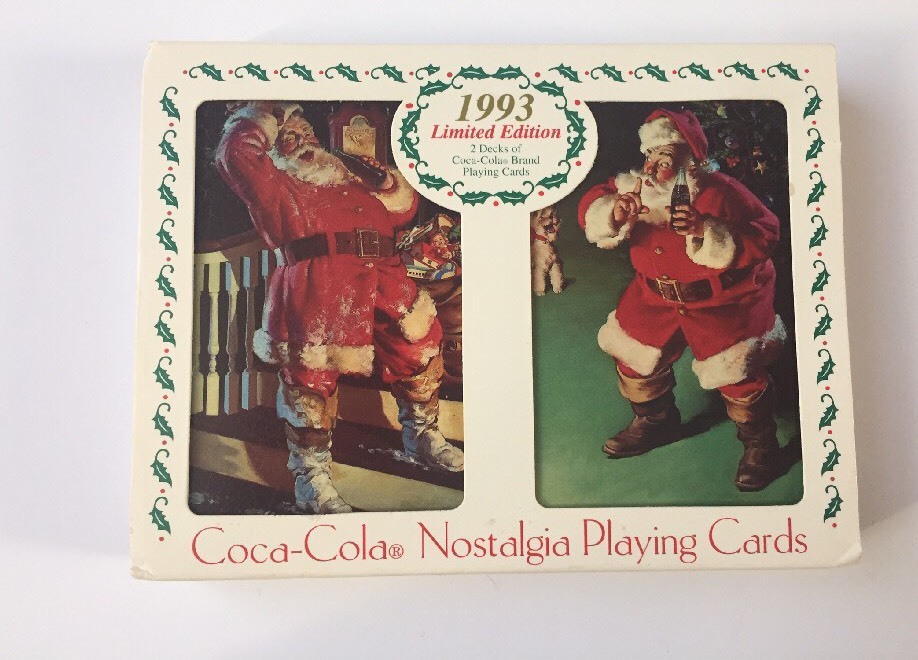 1993 Limited Edition Coca-Cola Nostalgia Playing Cards 2 decks