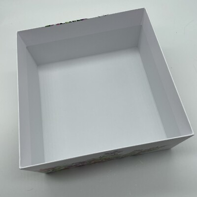 CHRISTIAN DIOR FLORAL GIFT BOX L 8in W 4in D 4in H 8in-NEW IN