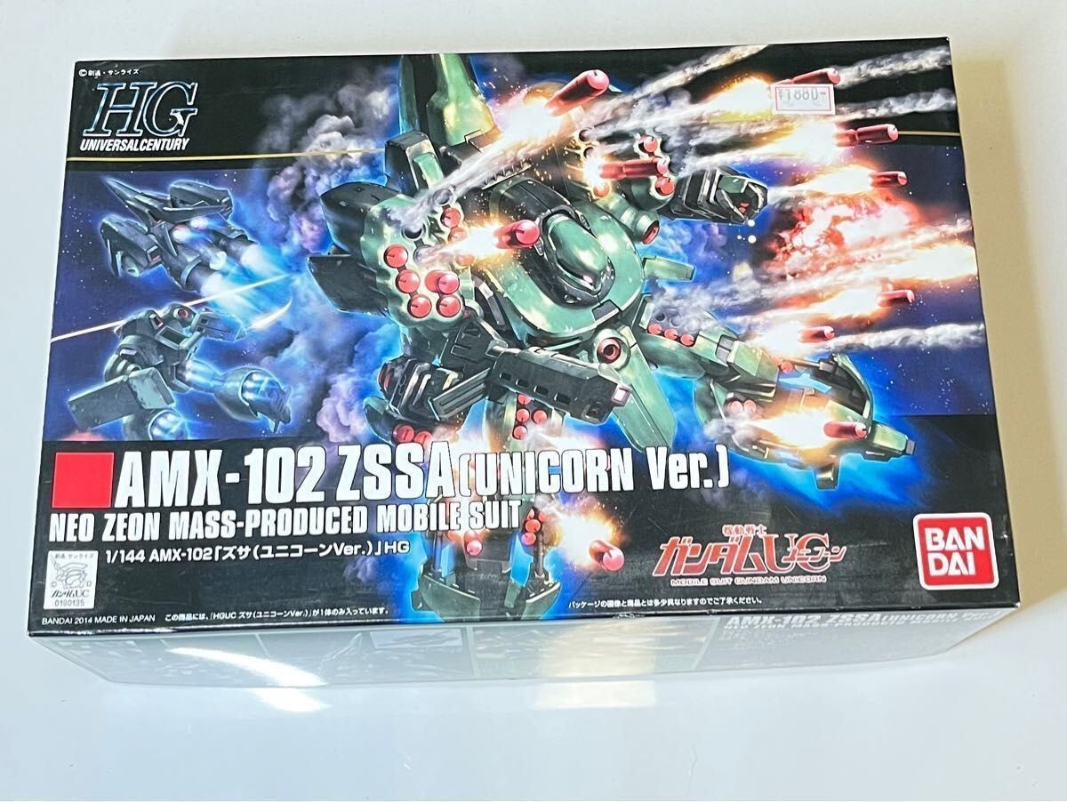 Bandai Amx-102 ZSSA Unicorn Ver HGUC Gundam 1/144 180 Model Kit