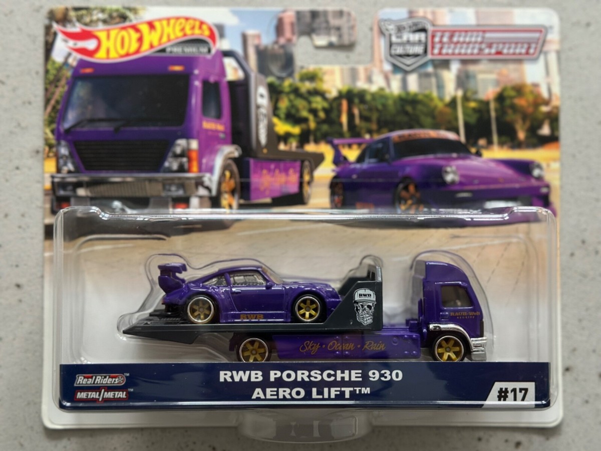 Hot Wheels Premium Team Transport 17 RWB PORSCHE 930 AERO LIFT