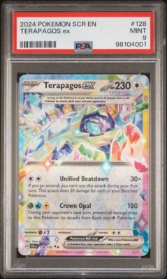 PSA 9 Terapagos ex 128/142 Pokémon Scarlet & Violet Stellar Crown