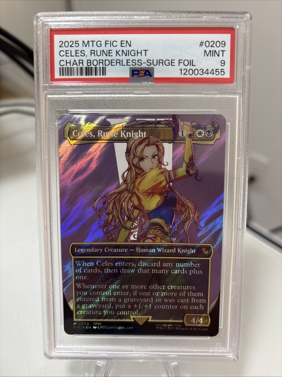 MTG FF「ルーンナイト、セリス」 ボーダーレス 日本語版 サージ Foil