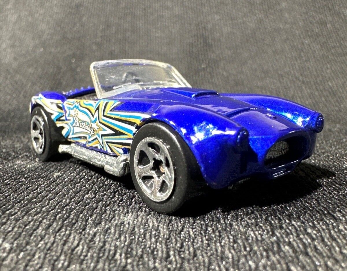 Hot Wheels 1982. Shelby Cobra Hot Wheels Birthday Special. Blue