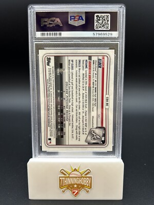 2020 Bowman Draft Bryce Elder Blue Wave Chrome Refractor Autograph