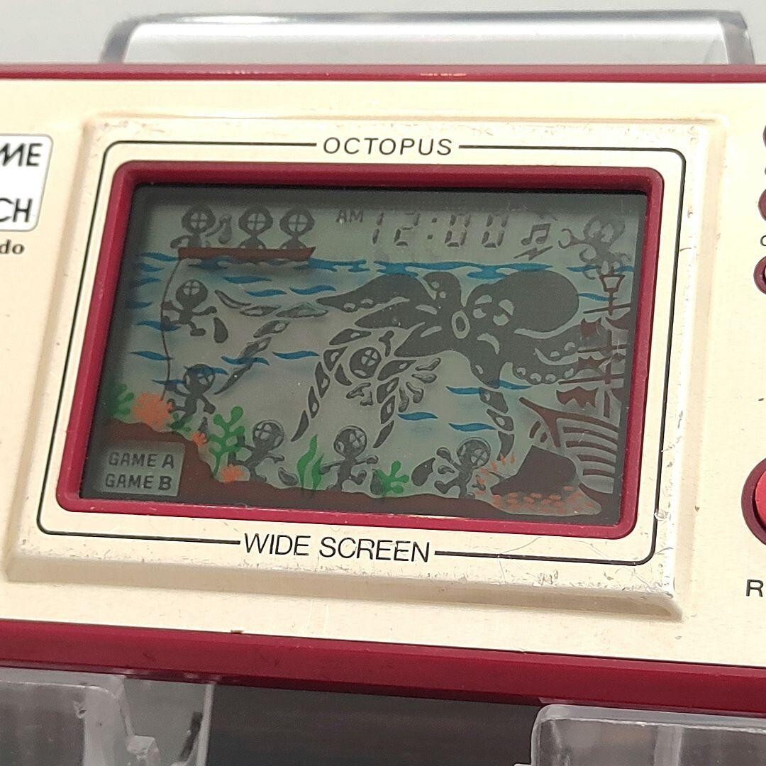 NINTENDO GAME AND & WATCH Octopus Wide Screen 1981 Direct From