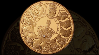 Tokelau 2024 Monarchs of Britain Charles III $100 1 Oz Gold w