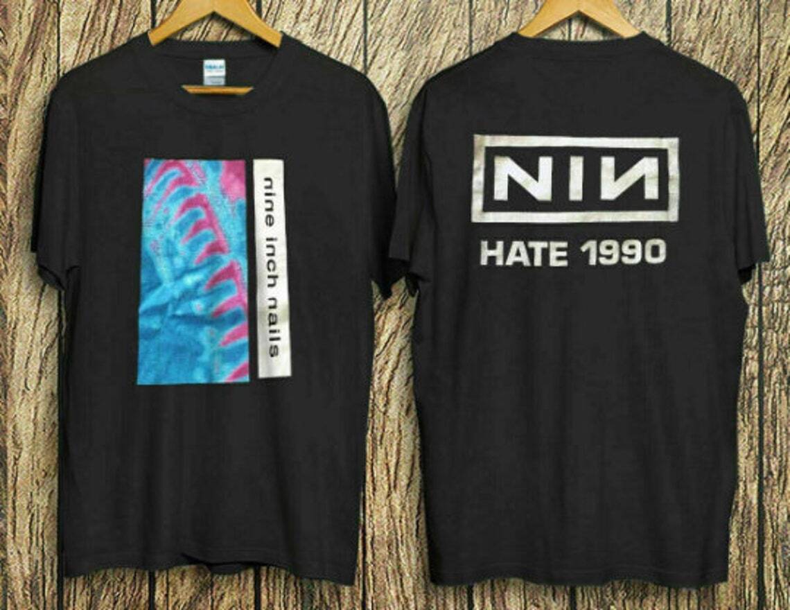 Vintage Nine-Inch Nails Hate-1990 Band Rock Trent T Shirt Comfort