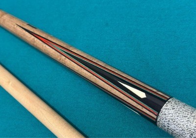 Vintage old ADAM Helmstetter 4-Point Real Splice Cue Pool