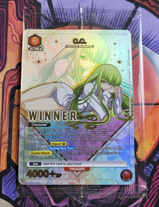C.C. C2 Winner Union Arena Card Champion Promo English CGH-1-077