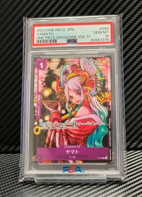 PSA 10 Yamato P-046 Promo Japanese ONE PIECE Card Magazine Vol.17