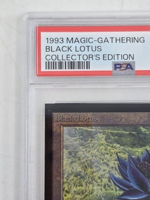 1993 MAGIC THE GATHERING COLLECTOR'S EDITION BLACK LOTUS NM PSA 7