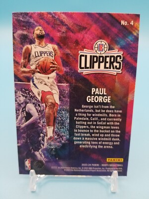 2023-24 Panini NBA Hoops Paul George JAM-TASTIC Foil Prizm #4 | eBay