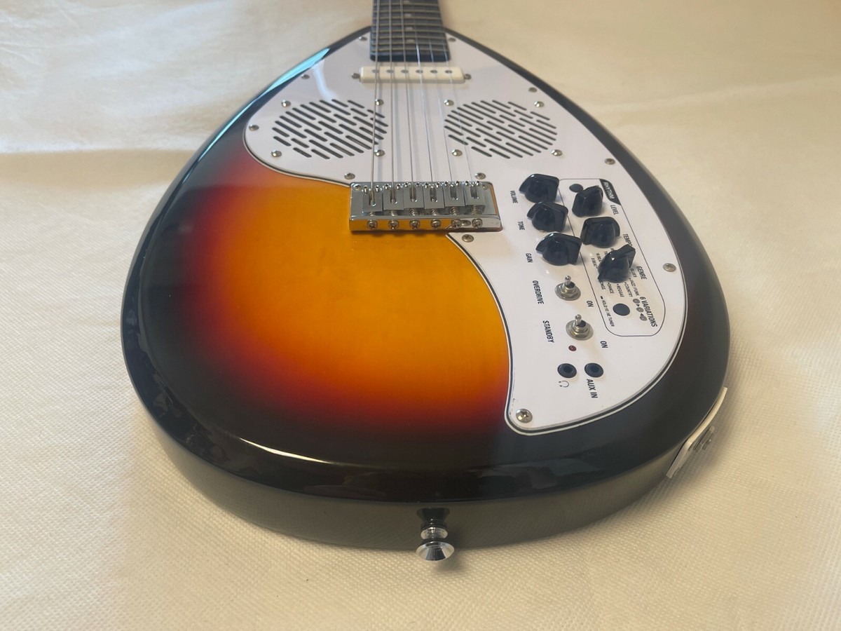 VOX APACHE-1 Teardrop Type Electric Travel Guitar 3-Tone Sunburst