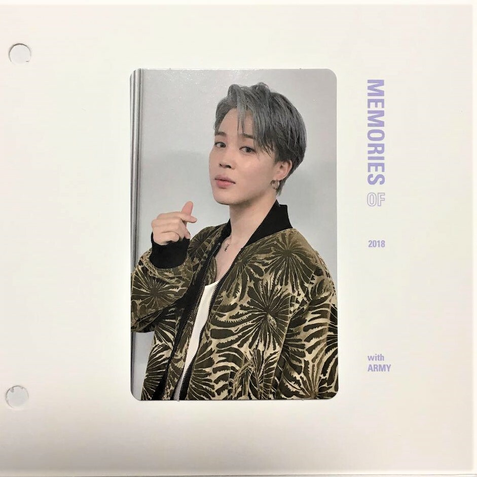 BTS Bangtan Memories of 2018 Blu-ray Limited Official Photocard