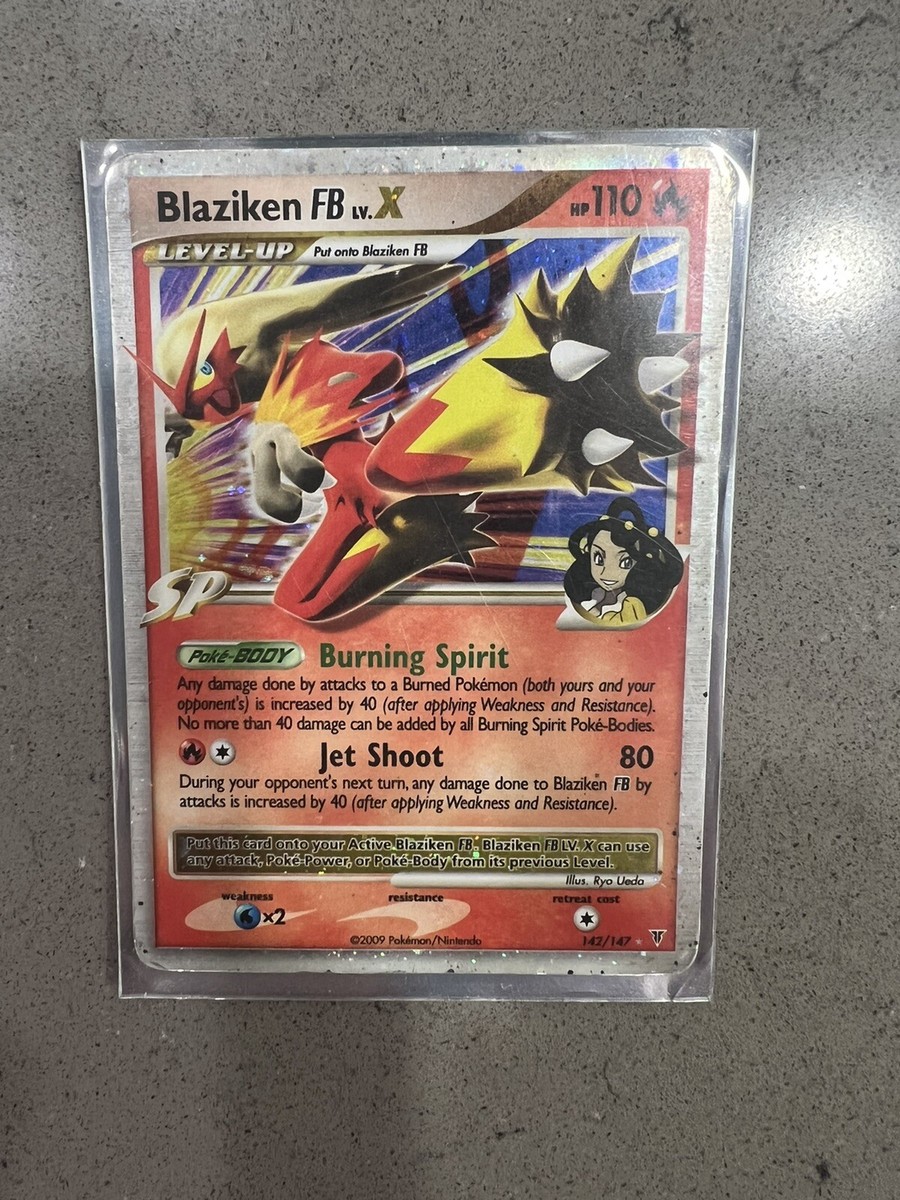 Blaziken FB Lv. X Holo Swirl* Rare Pokemon Card - Supreme Victors