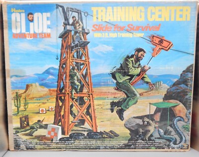 vintage 1974 Hasbro GI Joe ADVENTURE TEAM TRAINING CENTER playset